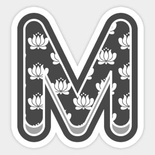 M Matyo Pattern - White Sticker